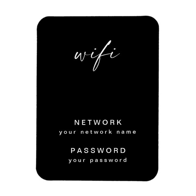 Magnet Flexible Réfrigérateur d'informations Wifi (Vertical)