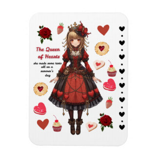 Magnet Flexible Reine de Coeur Tarts Saint-Valentin