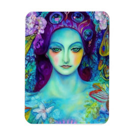 Magnet Flexible Reine des fées enchantée avec papillons