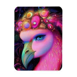 Magnet Flexible Reine du Flamant rose cosmique