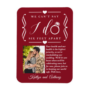 Magnet Flexible Remise du Mariage de Six Pieds Horaire Changement