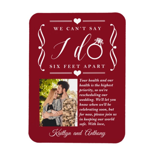 Magnet Flexible Remise du Mariage de Six Pieds Horaire Changement  (Vertical)