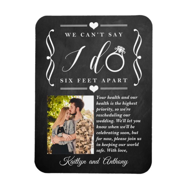 Magnet Flexible Remise du Mariage de Six Pieds Horaire Changement  (Vertical)