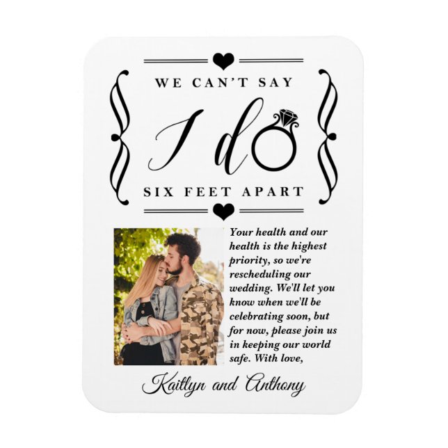 Magnet Flexible Remise du Mariage de Six Pieds Horaire Changement  (Vertical)