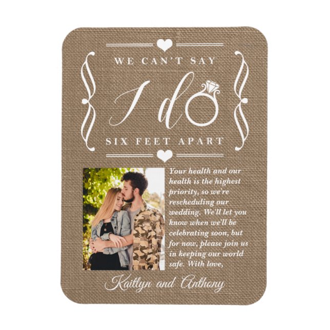 Magnet Flexible Remise du Mariage de Six Pieds Horaire Changement  (Vertical)
