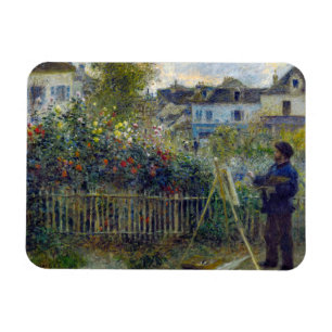 Magnet Flexible Renoir - Claude Monet peignant dans son jardin