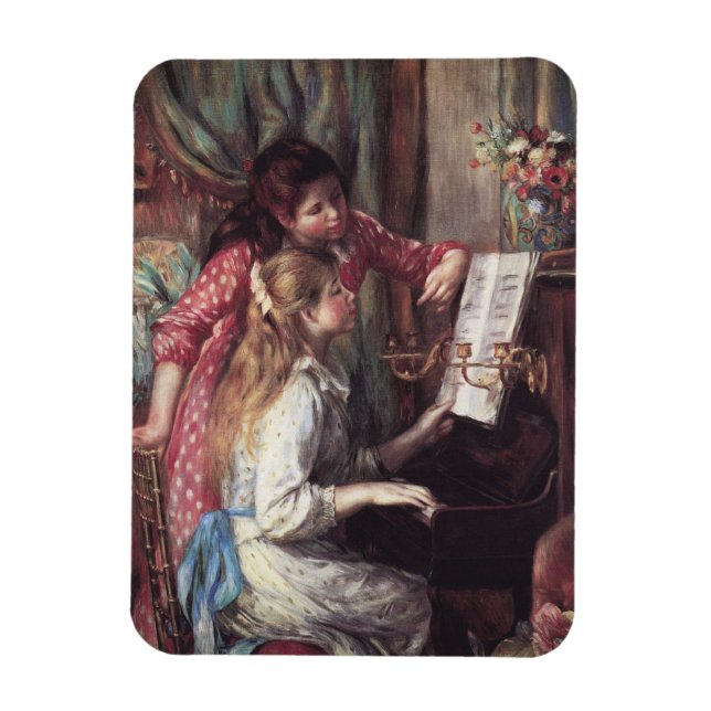 Magnet Flexible Renoir : Girls at the Piano (Vertical)