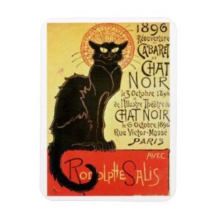 Magnet Flexible Réouverture du cabaret Noir de conversation, 1896