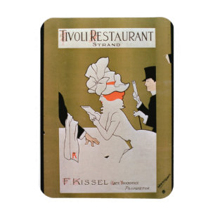Magnet Flexible "Restaurant de Tivoli, brin", Londres (litho de