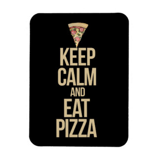 Magnet Flexible Restez calme et mangez de la pizza