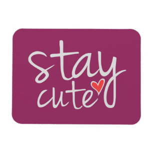Magnet Flexible Restez mignon Aimant Premium, Gris