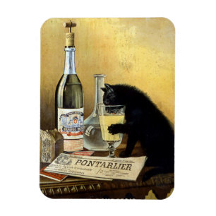 Magnet Flexible Rétro affiche française "bourgeois d'absinthe "