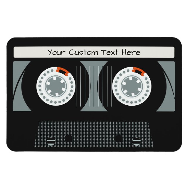 Magnet Flexible Rétro Casette Tape custom (Horizontal)