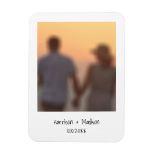 Magnet Flexible Retro instantanés noms de photo personnalisée mo