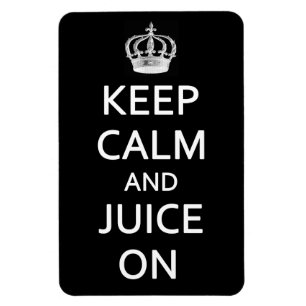 Magnet Flexible Retro Vintage Garder le calme et le jus sur l'aima