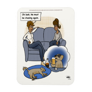 Magnet Flexible Rêve de chasse aux chiens