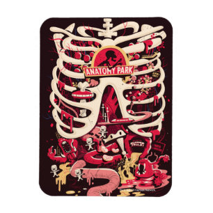 Magnet Flexible RICK ET MORTY™  Anatomy Park Rib Cage