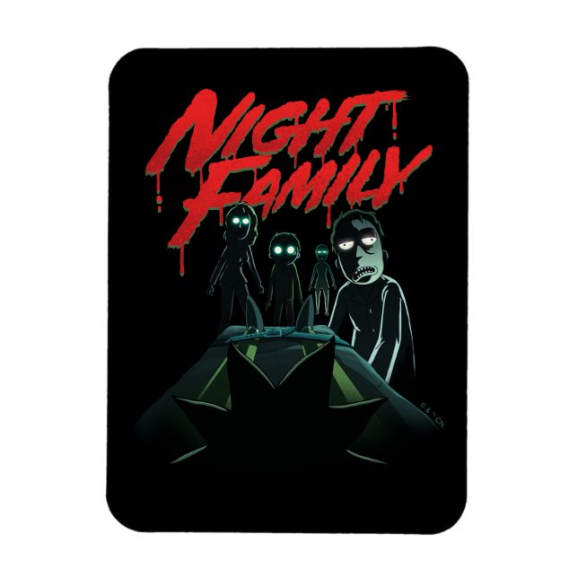 Magnet Flexible RICK ET MORTY™ | Famille de nuit (Vertical)