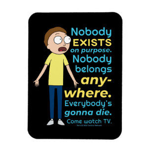 Magnet Flexible RICK ET MORTY™   Personne N'Existe À Titre Exce
