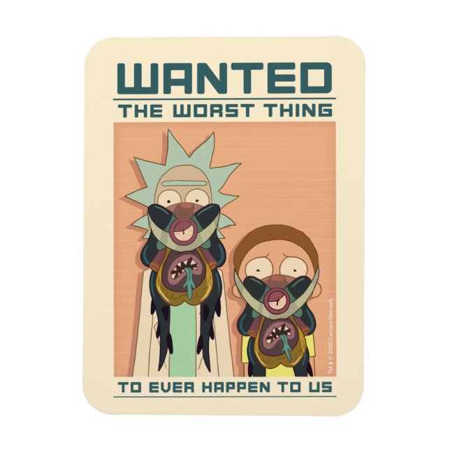 Magnet Flexible RICK ET MORTY™ | Poster Recherché Glorzo (Vertical)