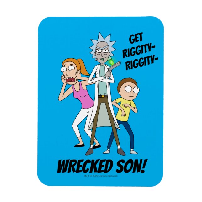 Magnet Flexible RICK ET MORTY™ | Rick, Morty et Summer (Vertical)