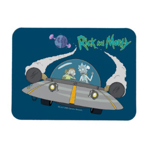 Magnet Flexible RICK ET MORTY™ Vol dans un vaisseau spatial