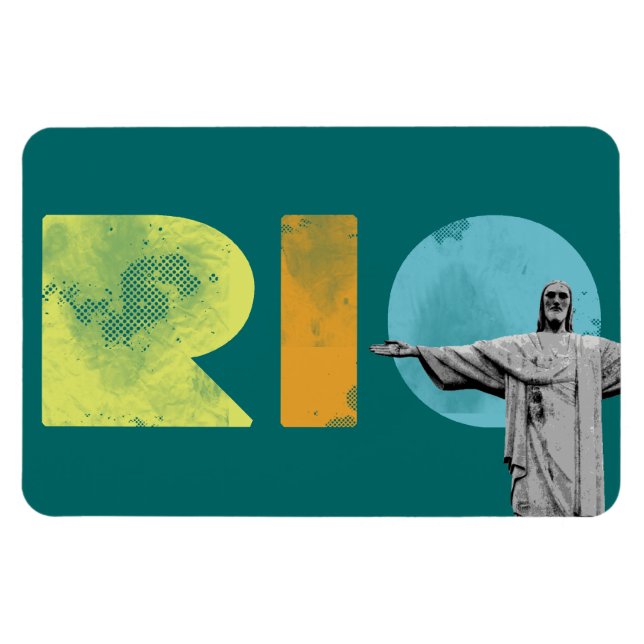 Magnet Flexible rio de janeiro et cristo redentor (Horizontal)