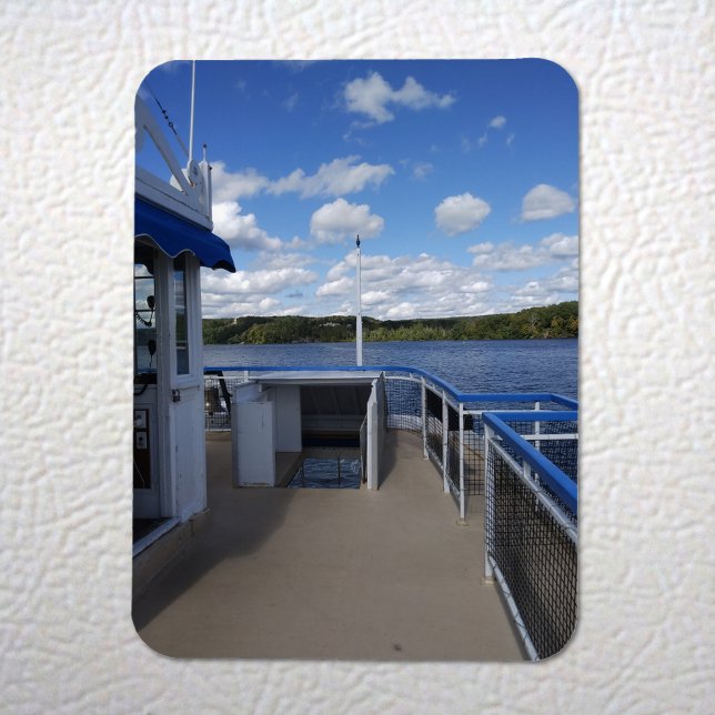 Magnet Flexible Rivière Connecticut de Riverboat (Connecticut River from Riverboat Flexi Magnet on Fridge)