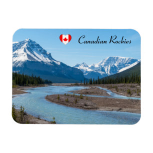 Magnet Flexible Rivière le long de l'autoroute Icefields Parkway 9