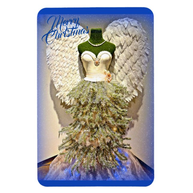 Magnet Flexible Robe Angel Mannequin Forme Arbre de Noël (Vertical)
