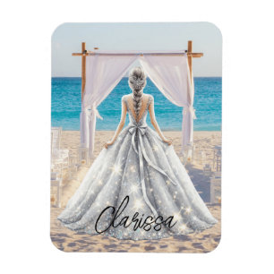 Magnet Flexible Robes de mariée Jour de mariage Mariage plage Robe