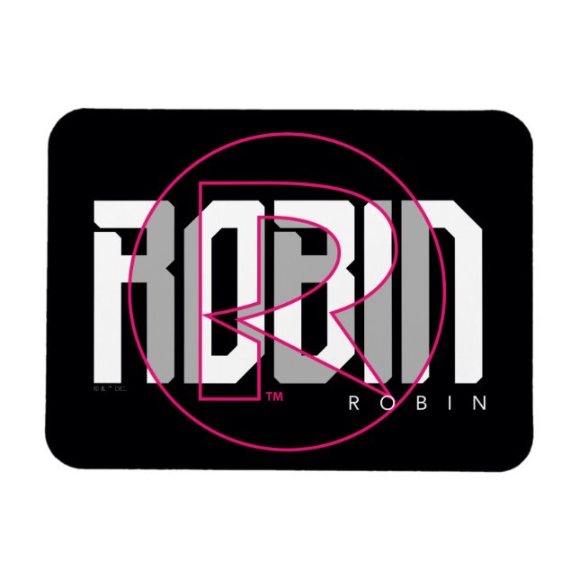 Magnet Flexible Robin Hi-Tech Nom Graphique (Horizontal)