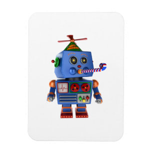 Magnet Flexible Robot bleu de jouet de fête d'anniversaire