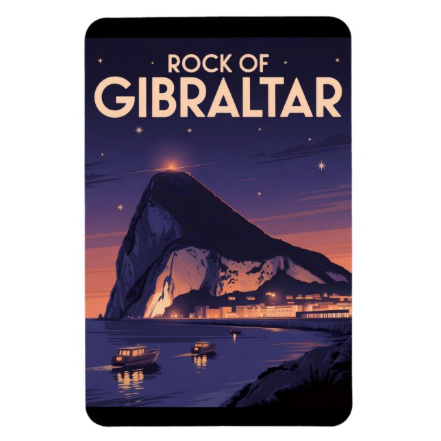 Magnet Flexible Rocher de Gibraltar (Vertical)