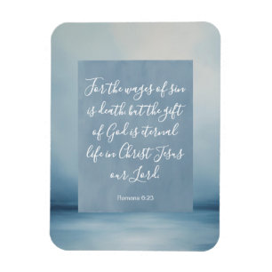 Magnet Flexible Romans 6:23 Conversation biblique personnalisable