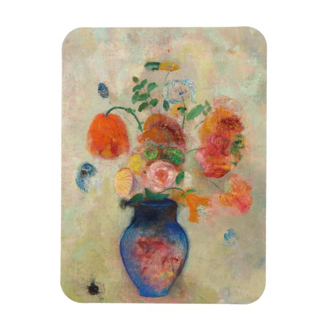 Magnet Flexible Romantic Flower Vase - Odilon Redon (Vertical)