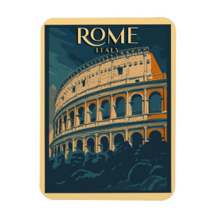 Magnet Flexible Rome Italie Colisée Vintage