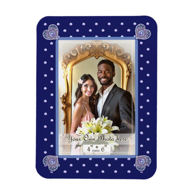 Magnet Flexible Rosace bleue (Vertical)