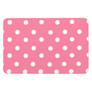 Magnet Flexible Rose avec points blancs