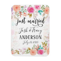 Rose Blush Floral Personnalisé Juste Marié
