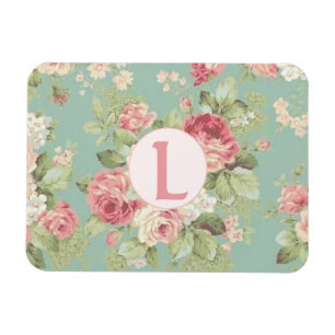 Magnet Flexible Roses de choux roses sur aqua