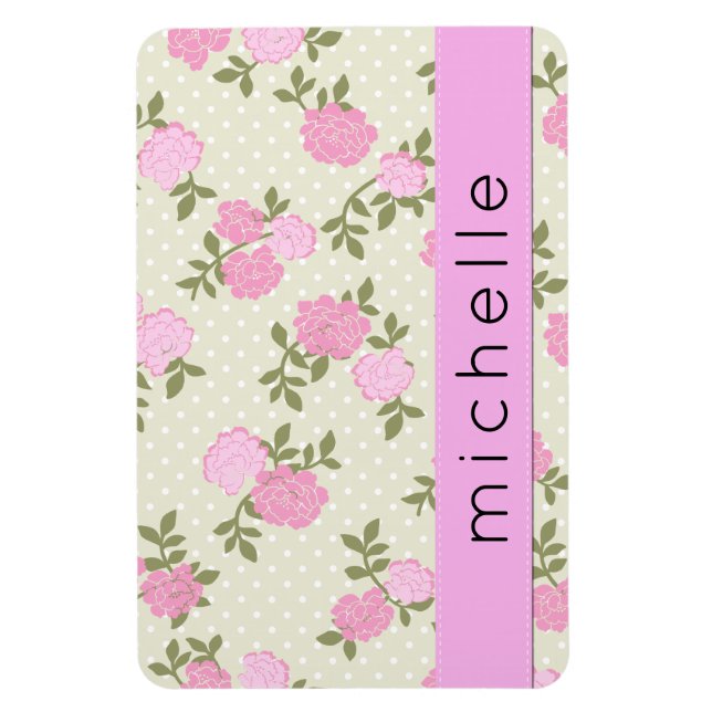 Magnet Flexible Roses Roses Roses, Fleurs Aquarelles, Boho, Votre  (Vertical)