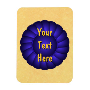 Magnet Flexible Rosette de ruban bleu pour personnaliser