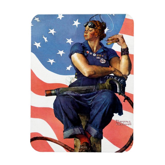 Magnet Flexible "Rosie la riveteuse" (Vertical)