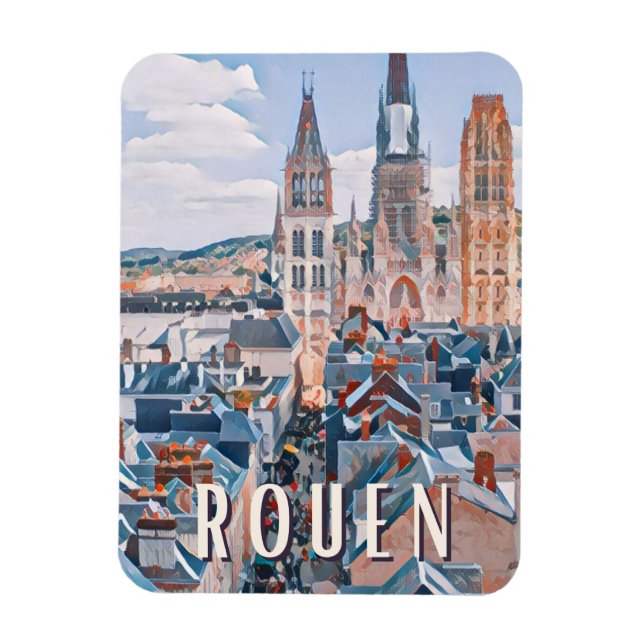 Magnet Flexible Rouen Photo Vintage (Vertical)