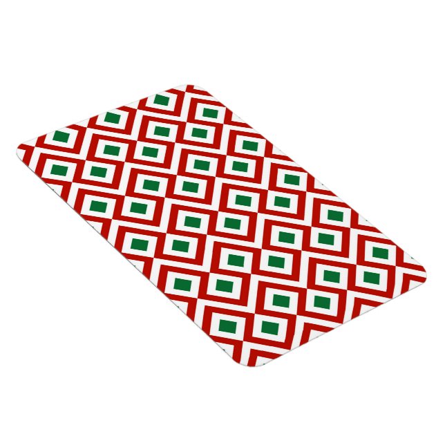 Magnet Flexible Rouge, blanc, vert méandre (Côté Droit)