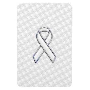 Magnet Flexible Ruban blanc Chrome Awareness sur impression Hounds