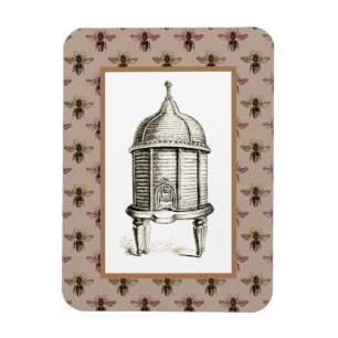 Magnet Flexible ruche victorienne sur Motif d'abeille