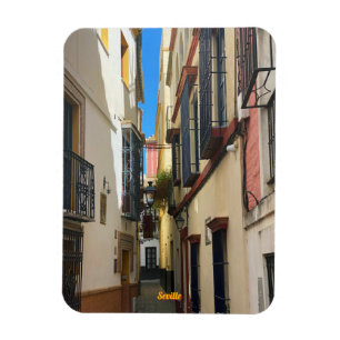 Magnet Flexible Rue ancienne à Séville, Espagne, voyage