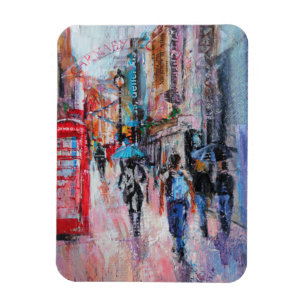 Magnet Flexible Rue de Carnaby de jour pluvieux